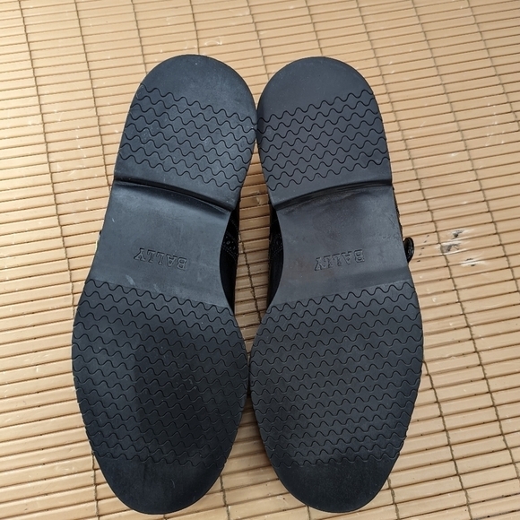 BALLY of Switzerland Vasano Fullerton Mens Single Monk Strap Wingtip Black leath - Picture 10 of 10